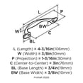 thumbnail image 4 of Amerock Bp29289 Atherly 3" Center To Center Handle Cabinet Pull - Silver, 4 of 7