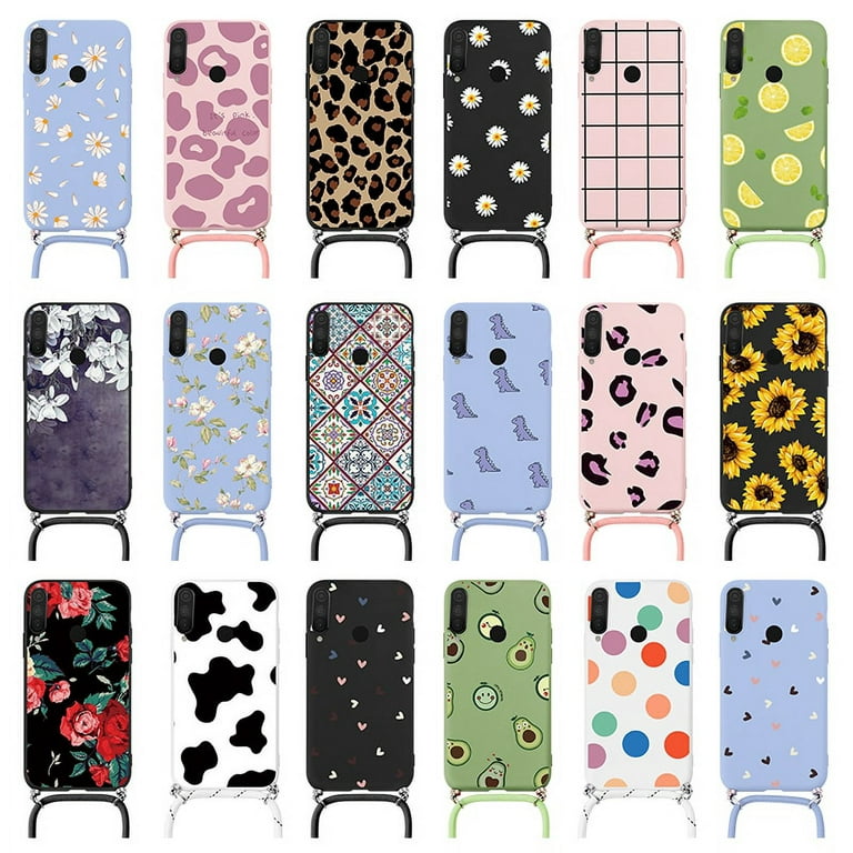 Cover on For Huawei P30 Lite Pro Case Siliocne Funda For Huawei p30lite  p30pro p 30 Strap Cord Chain Necklace Lanyard Coque Bags 