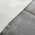 thumbnail image 3 of Alton Plush to Sherpa Comforter Set Grey/Ivory Full/Queen, 3 of 5