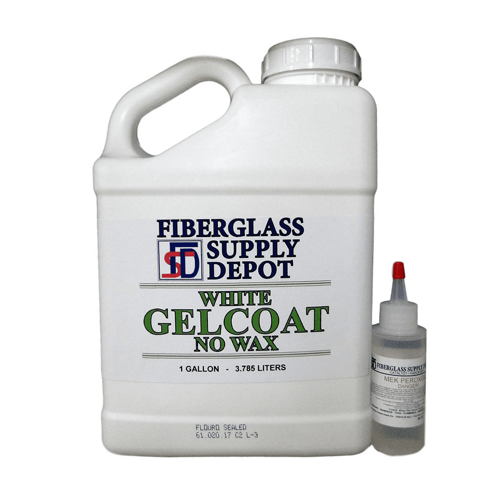 Fiberglass Supply Depot Inc. White Gelcoat NO Wax Interior or Exterior