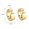 thumbnail image 2 of Yoursfs Gold Clip On Hoop Earrings for Women and Men Stainless Steel Non-Pierced Earrings Fashionable Jewelry Gift, 2 of 5