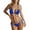 Blue, variant on Daolelai Women's Double Layer Swim Cloth Bikini Swimsuit