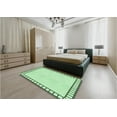 thumbnail image 5 of Ahgly Company Machine Washable Indoor Square Transitional Mint Green Area Rugs, 8' Square, 5 of 7