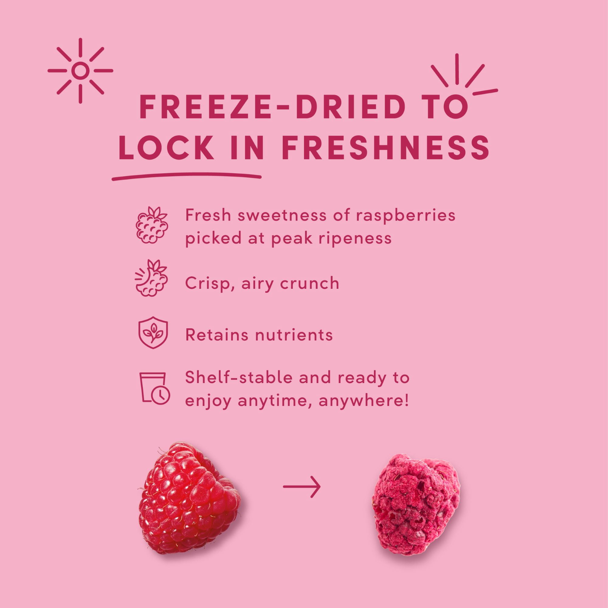 Tru Fru Freeze-Dried Raspberries in White & Dark Chocolate (1.7 oz)