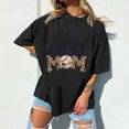 thumbnail image 5 of Tops de manga corta con hombros caídos informales de verano para mujer, camisetas divertidas con cuello redondo y estampado de béisbol OAVQHLG3B Store  lin121212, 5 of 5