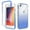 Blue, variant on Feishell Gradient Clear Case for iPhone 7/8/SE 2020/SE 2022 (4.7 inch),Dual Layer Hybrid 2-In-1 PC + TPU Transparent Anti-Scratch Shockproof Lightweight Slim Phone Case,Blue