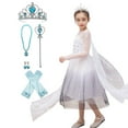 thumbnail image 1 of Elsa 2 Dress Up Costume Kids Dress Princess Robe Birthday Party Dress Up With Accessories, 1 of 6