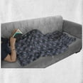 thumbnail image 5 of Flowers Insects Soft Flannel Fleece Throw Blanket, Creative Colorful Snails on Branches in Greyscale Tones, Cozy Plush for Indoor and Outdoor Use, 70" x 90", Purpleblue Blue and Violet, by Ambesonne, 5 of 5