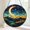 Acrylic 3.5 Inch, variant on Abstract Moon Stars Landscape Window Suncatcher, Artistic Sun Catcher Hanging Decor for Modern Homes