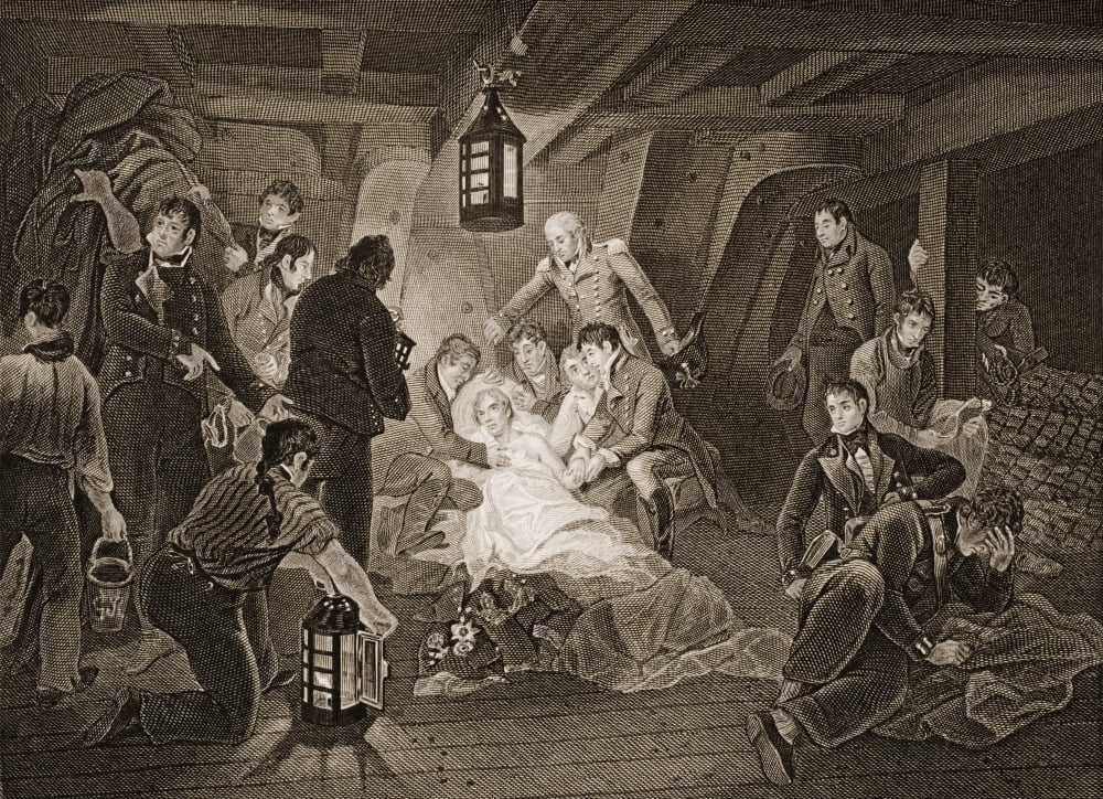Death Of Lord Nelson Horatio NelsonLord NelsonViscount Nelson 1758-1805 British Naval Commander Engraved By JRogers Painted By AWDevis From Englands Battles By Sea And Land By Lieut Col Williams The L