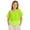 Green-OtRd, variant on Girls Mesh Cutout Short Sleeve Top Kids Cold Shoulder Overlay with Cami Tank Children Casual Summer Top 8-9 Years Green