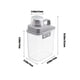 thumbnail image 3 of Recipiente hermético grande para almacenar alimentos con tapa con cierre | Recipiente de plástico transparente de 2000 ml para cereales, harina y productos secos | Incluye vaso medidor | Disponible, 3 of 8
