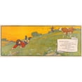 thumbnail image 2 of Florence Harrison 14x8 Gold Ornate Wood Frame and Double Matted Museum Art Print Titled - The Cow Said (1911), 2 of 4