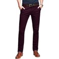 thumbnail image 1 of Pantalon Décontracté Homme Slim Fuselé devant Plat 8025 Rouge Vin 29, 1 of 1