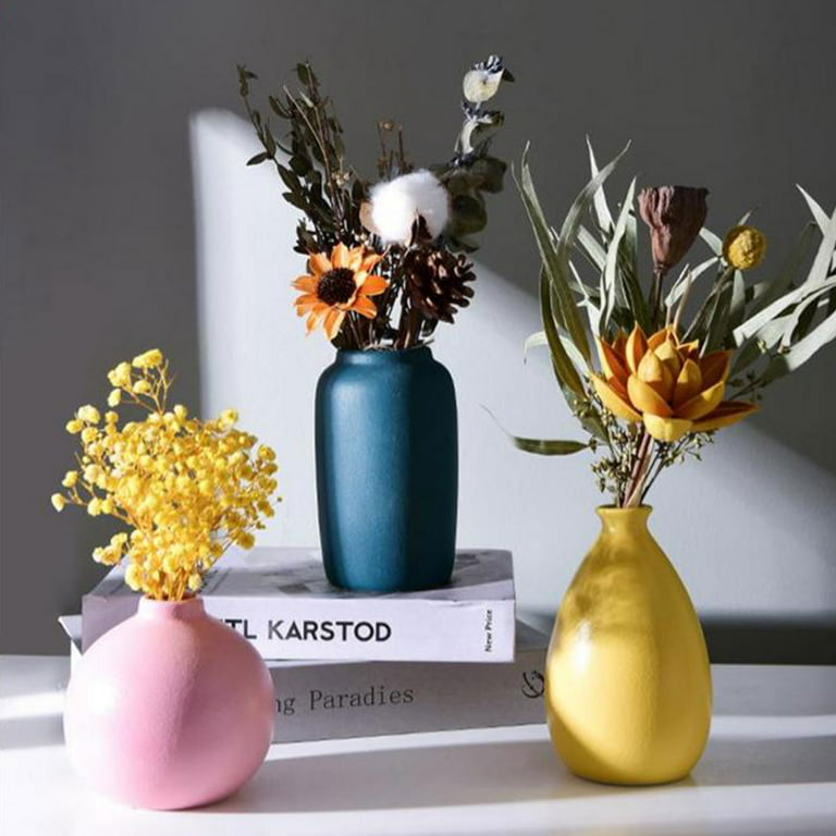 Morandi Color Hand Made Ceramic Vase Decorative Floral Vase