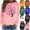 bleu, variante sur UVEASISHA Chandails en Molleton Roses pour Femmes Sans Capuche Octobre Sensibilisation au Cancer du Sein Chemises Décontractées Manches Longues Ruban Graphique Chandail en Molleton Cadeau pour la Journée du Cancer du Sein Aujourd'hui Ventes