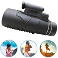 40x60 Portable Optical Monocular Telescope Day Night Vision+Phone Clip