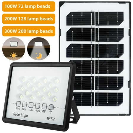 

Evjurcn Solar Street Light Led Solar Street Lights Outdoor Waterproof Security Flood Lights Dusk to Dawn Solar LED Lights with Remote Control for Garden Yard Path Parking Lot