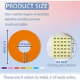 thumbnail image 2 of 16 Pack Closet Dividers for Clothes Round Colorful Plastic Size Closet Rack Dividers Hangers, 8 Sizes of Clothing Stickers Clear Digital Labels 240 Total, 2 of 7