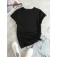 thumbnail image 2 of Milano Italy Letter Print T-Shirt - Casual, Soft Black Crew Neck, Short Sleeve for Women, Machine Washable, 2 of 6