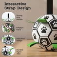 thumbnail image 4 of Pelota de fútbol para perro AASPIRE PETS de 15 cm de PU con correas, 4 of 9