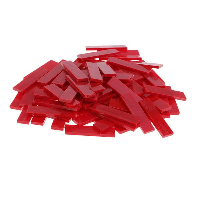 10 * 40mm Glass Mosaic Glass Mosaic Tiles Handicrafts - red