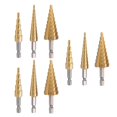 thumbnail image 1 of Diferentes Tamaños de Brocas StagBroc 9 Pzas 3 x 3-12mm 3 x 4-12mm 3 x 4-20mm 2.4cm Zanco Escalonadas Acero Alta Velocid VentDepot MXTGO-003, 1 of 2