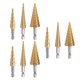 thumbnail image 1 of Diferentes Tamaños de Brocas StagBroc 9 Pzas 3 x 3-12mm 3 x 4-12mm 3 x 4-20mm 2.4cm Zanco Escalonadas Acero Alta Velocid VentDepot MXTGO-003, 1 of 2