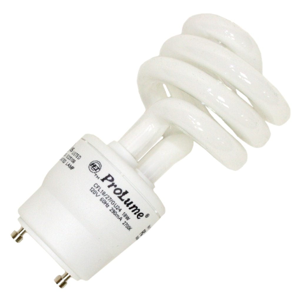 Halco 46512 - CFL18/27/GU24 Twist Style Twist and Lock Base Compact Fluorescent Light Bulb