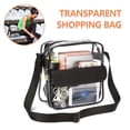 thumbnail image 3 of MesaSe 1 Pcs PVC Transparent Bag Clear Purse Clear Bags Clear Shoulder Bag Stadium Approved Small Handbag, 3 of 7