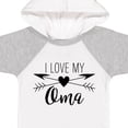 thumbnail image 4 of Inktastic I Love My Oma Heart and Arrows Boys or Girls Baby Bodysuit, 4 of 5