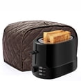 thumbnail image 3 of Zhuge Toaster Cover Polyester Mesh Toaster Dust Cover Pan Protector for Two Slice Toaster Appliances and Dust Fingerprint Protection (Dark Brown), 3 of 5