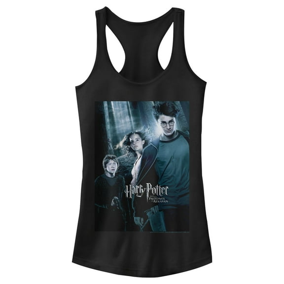 Junior's Harry Potter Prisoner of Azkaban Poster Racerback Tank Top Black X Small