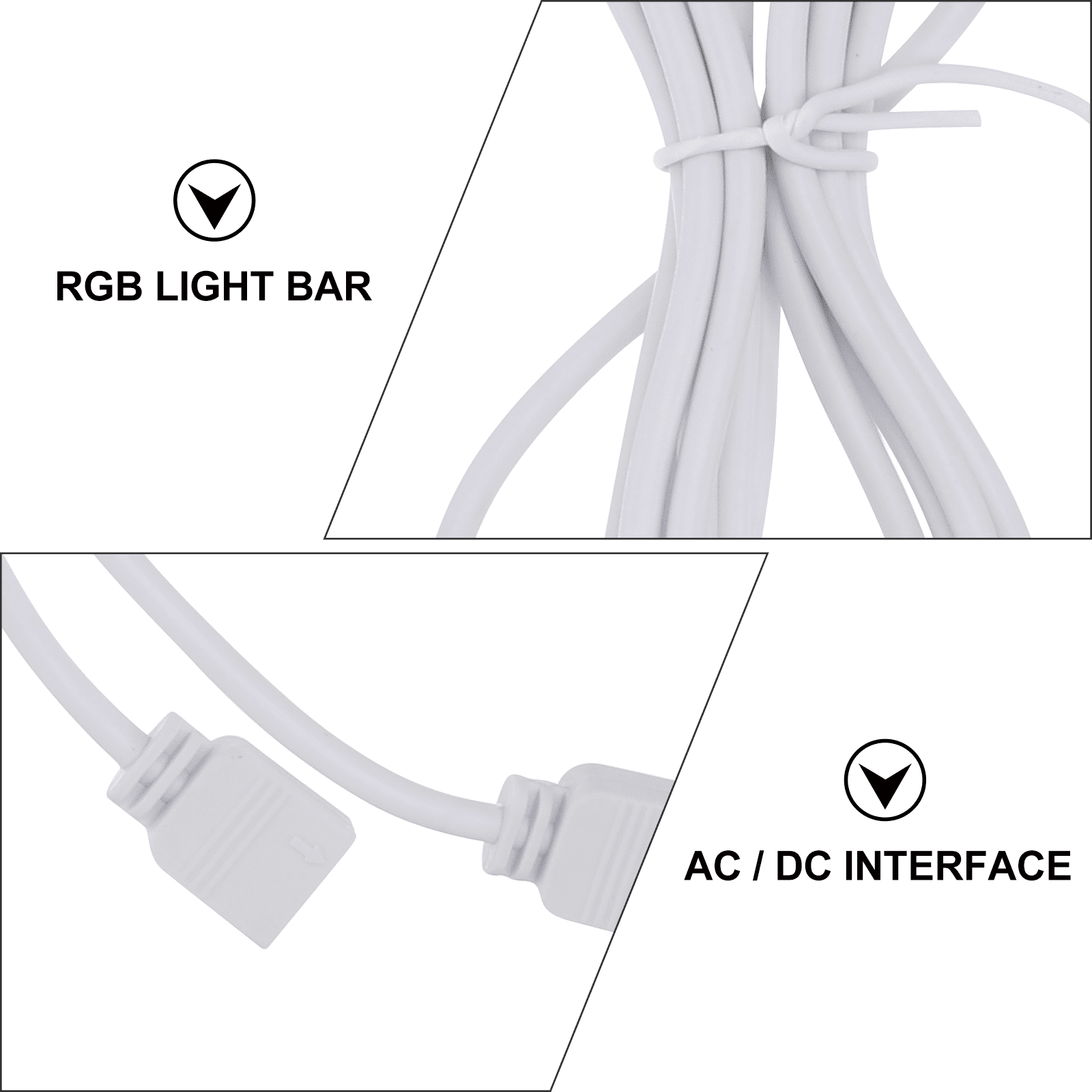10ft / 328ft 5-Pin RGBW Extension Cable For 3528/5050 RGB LED Strips – Waterproof IP65, 12V DC Power Cord