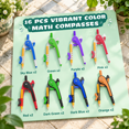thumbnail image 3 of 32 Pack Mathp& Protractor Set 6 Inch Geometrypasses, 3 of 7