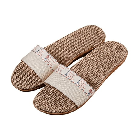 

Slippers For Fashion Ladies Women Breathable Bohemia Beach Slip On Shoes Flats Casual Sandals Bee Slippers Women Soft House Slippers for Women Sliders Slippers for Women Slippers with Soles for Women