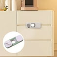 thumbnail image 3 of Rourlinge Safety Cabinet Locks Drawer Latches Anti-Pinch Hand Protection for Home Kitchen Bathroom Furniture proofing Security Device, 3 of 7