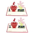 thumbnail image 1 of 2Pcs Mother's Day Cards 3D Greeting Cards Creative Blessing Cards Birthday Gift, 1 of 7