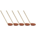 thumbnail image 2 of Cucharas de madera con mango resistente, 5 uds., pulidas a mano, peso ligero, cuchara de concha de tortuga japonesa para el hogar y restaurante, 2 of 8