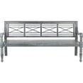 thumbnail image 3 of Hawthorne Collections Contemporary Classic Garden Bench in Ash Gray, 3 of 6