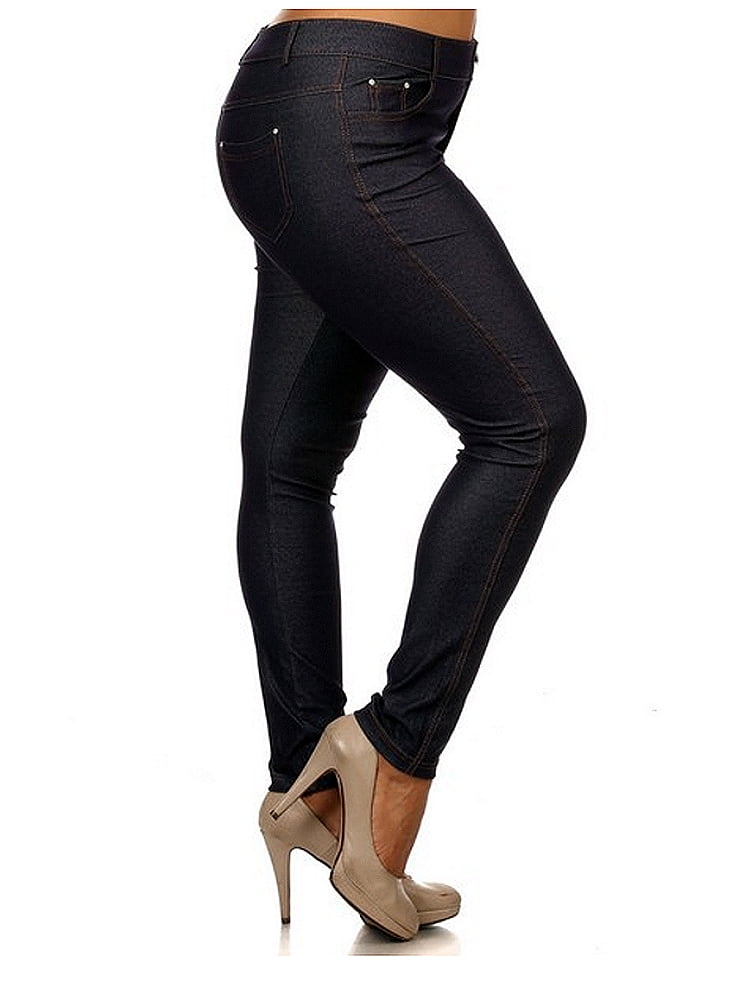 jeggings navy blue