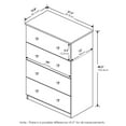 thumbnail image 5 of Furinno Tidur Simple Design 4-Drawer Dresser, French Oak Grey, 5 of 6