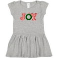 thumbnail image 3 of Inktastic Joy Christmas Ornament with Candy Cane Stripes Girls Toddler Dress, 3 of 5