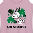 thumbnail image 3 of Peanuts - Snoopy Charmer  - Women's Racerback Tank Top, 3 of 6