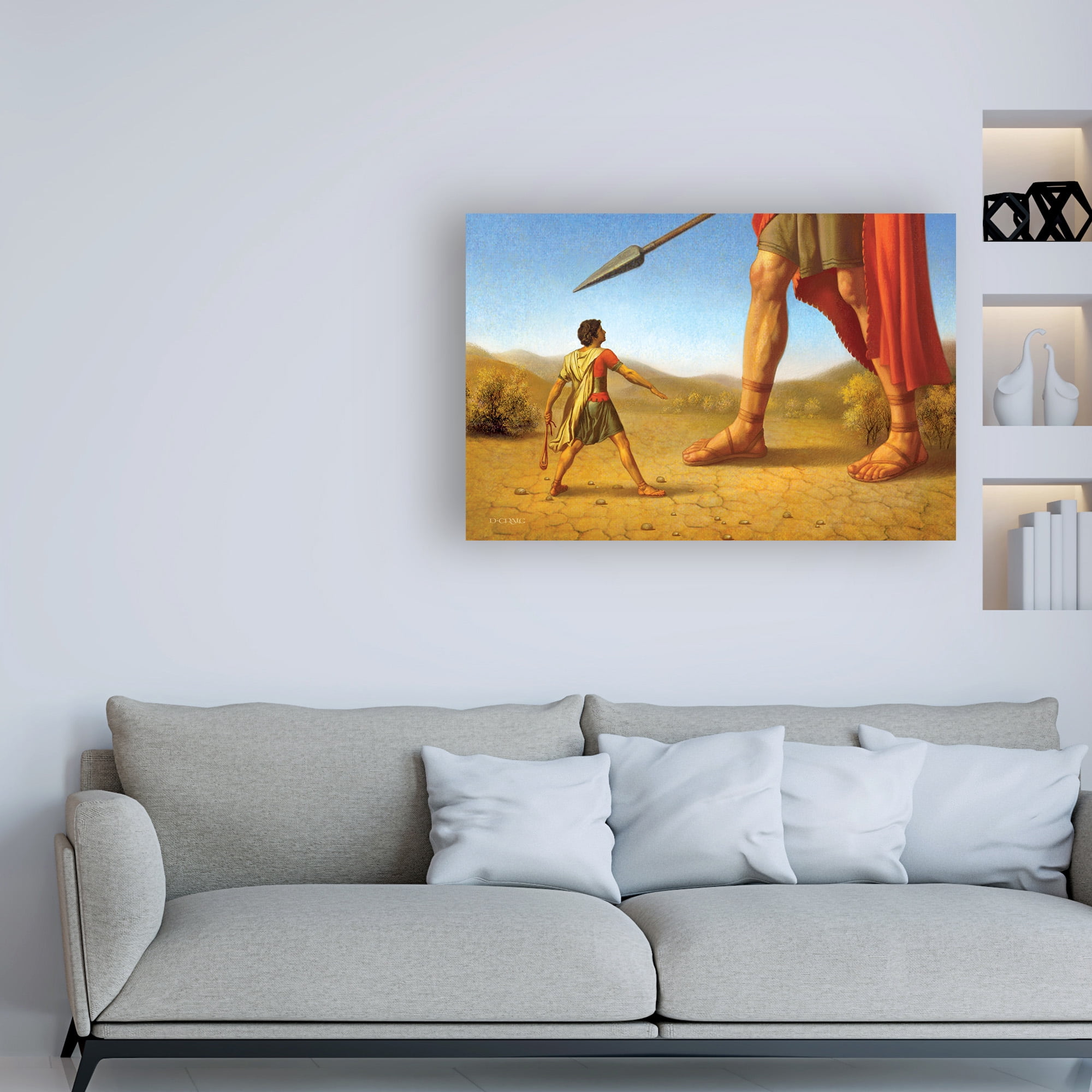 Trademark Fine Art 'David And Goliath' Canvas Art by Dan Craig