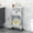 white, variant on Multi Layer Rolling Storage Rack Organizer Cart Utility Shelf With Wheels, Large Capacity Durable Easy Move Multi Storage Design, For Kitchen Bathroom Living Room Bedroom Organization