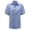 A-Blue475, variant on Men's Lightweight Button Up Shirt Regular Fit Short Sleeve Spread Collar Top Breathable Simple Office Workwear Blouse