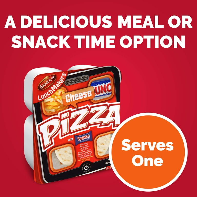 Armour LunchMakers Cheese Pizza Kit with Crunch Bar, 2.5 oz, 1 Count