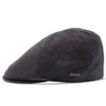 thumbnail image 3 of Walrus Hats Luxe Check Duckbill Flat Cap Grey – Modern 6-Panel Wool Blend Hat with Premium Cotton Liner, Suede Underbrim & Stretch Fit for Comfort, 3 of 7