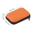 thumbnail image 2 of Uxcell 4.72 inch x 3.15 inch x 1.38 inch Dart Case EVA Darts Carrying Storage with Mesh Pockets Orange, 2 of 5